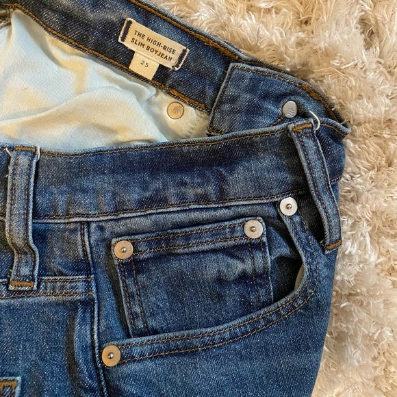 Madewell High Rise Slim Boy Jean - Picture 4 of 7